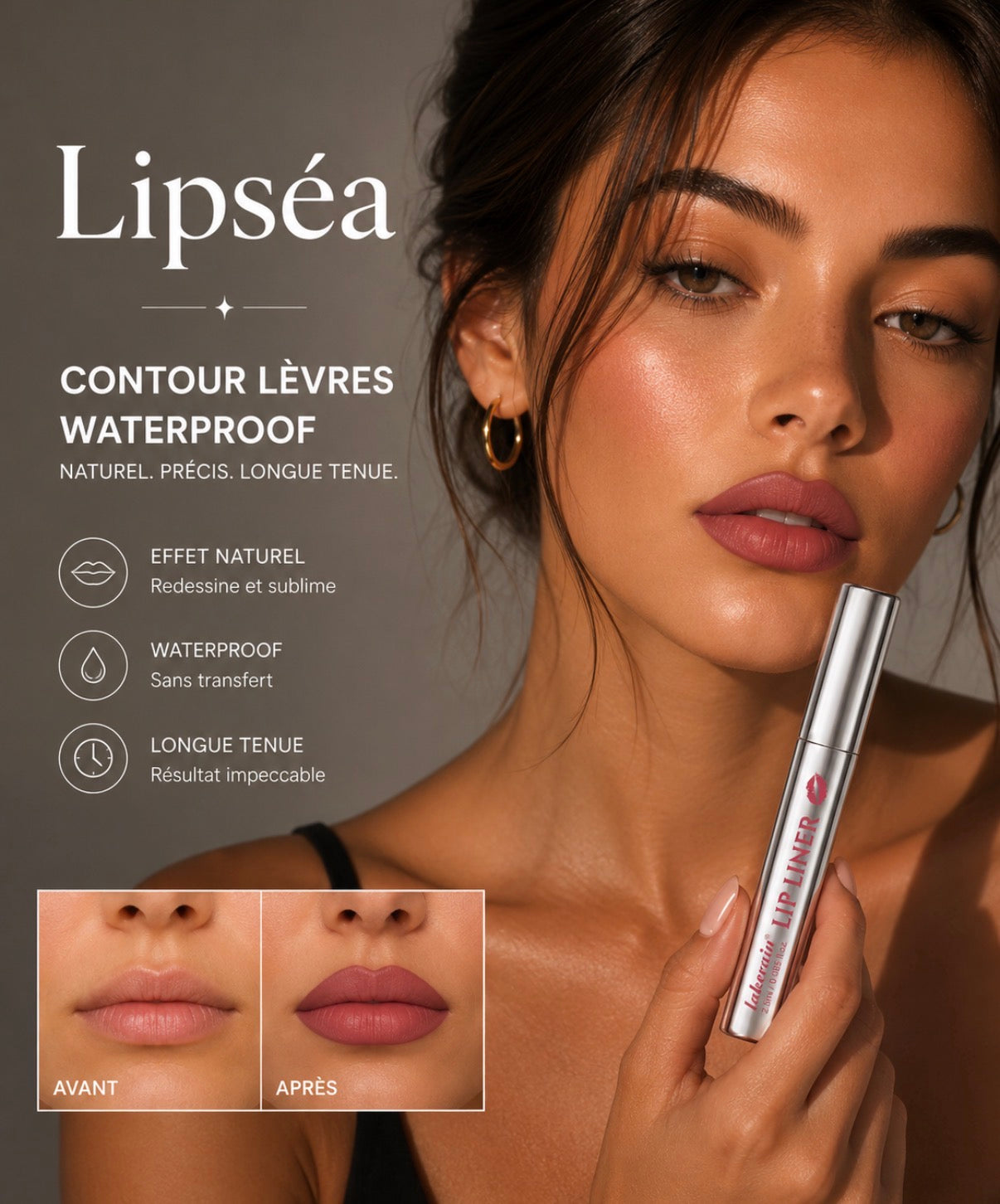 Lipséa™ Peel-Off Lip Liner | Contour Waterproof 12H