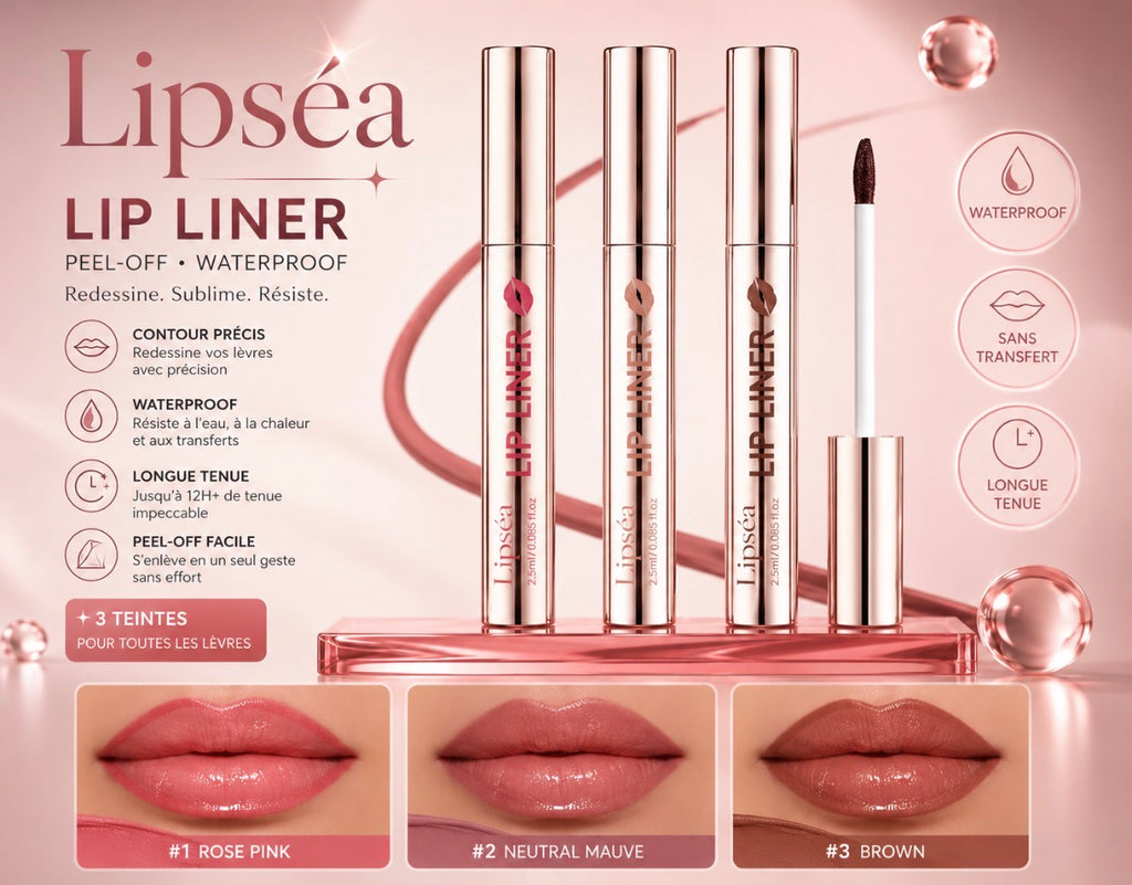 Lipséa™ Peel-Off Lip Liner | Contour Waterproof 12H