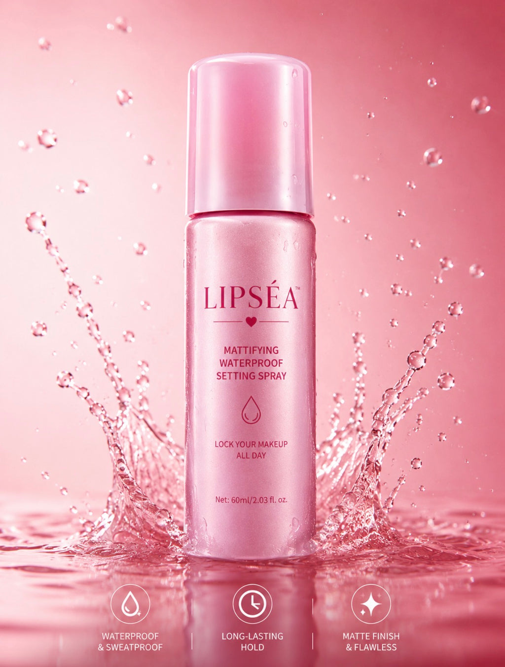 Lipséa™ Setting Spray Matifiant | Fixe Ton Maquillage Toute la Journée ✨